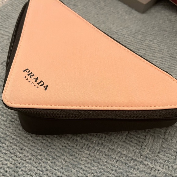 Prada Beauty Pink and Black Triangle Pouch - Picture 13 of 13
